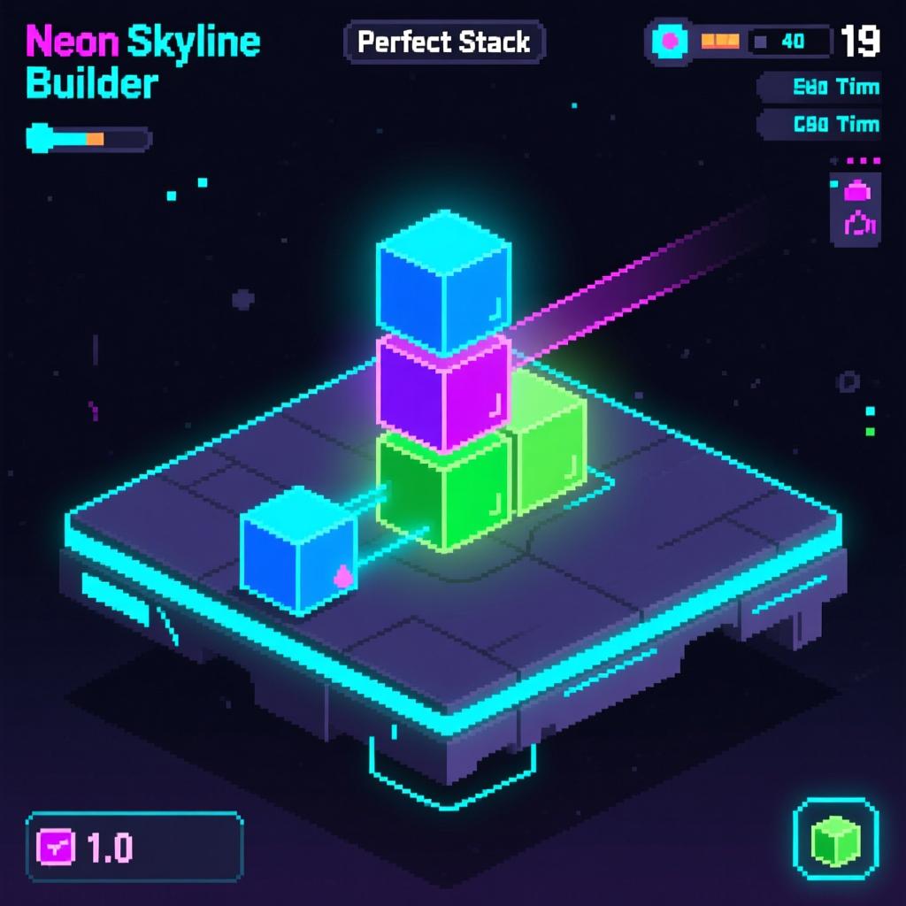 Neon Skyline Builder