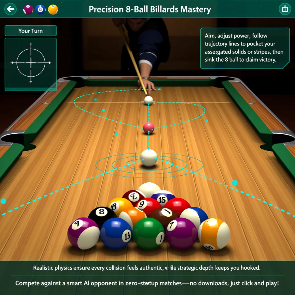 Precision 8 Ball Billiards Mastery